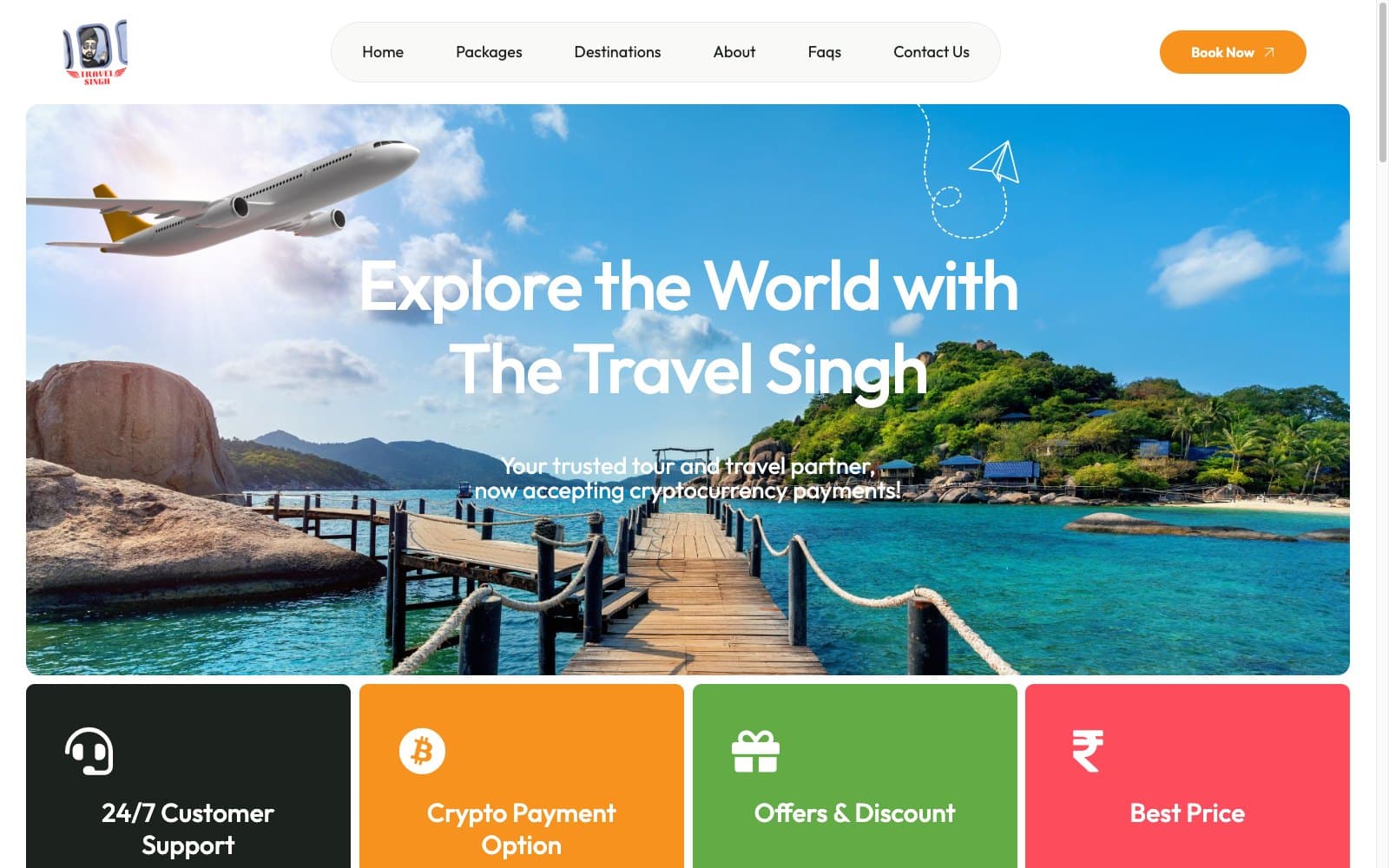 The Travel Singh website showcase