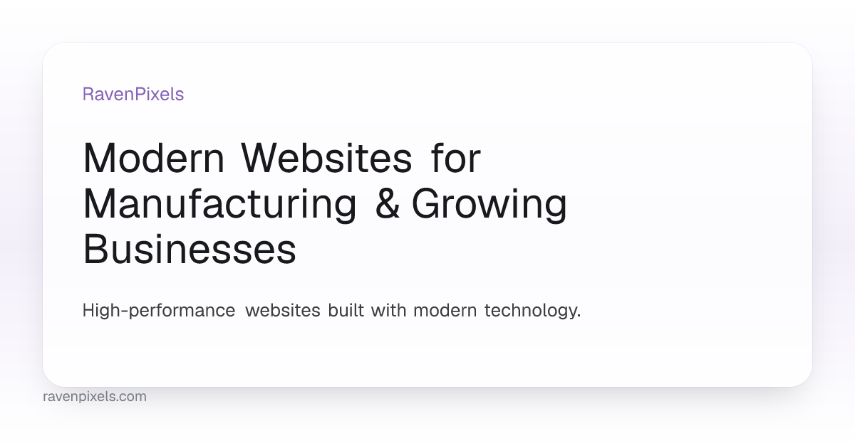 Raven Pixels | Premium Software Development Agency